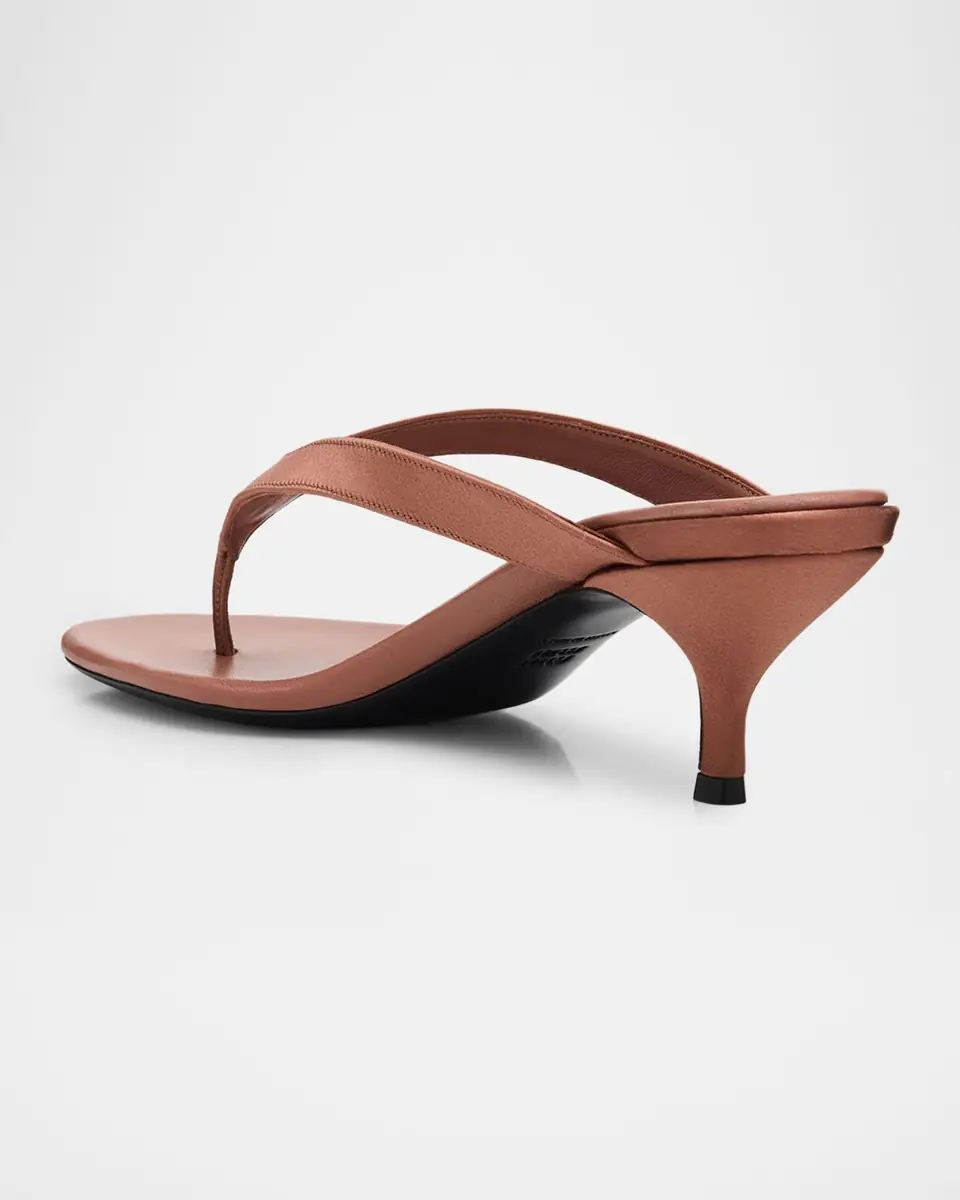 Miu Miu Satin Kitten-Heel Thong Sandals | Thumbnail 3 Miu Miu Satin Kitten-Heel Thong Sandals | Thumbnail 3