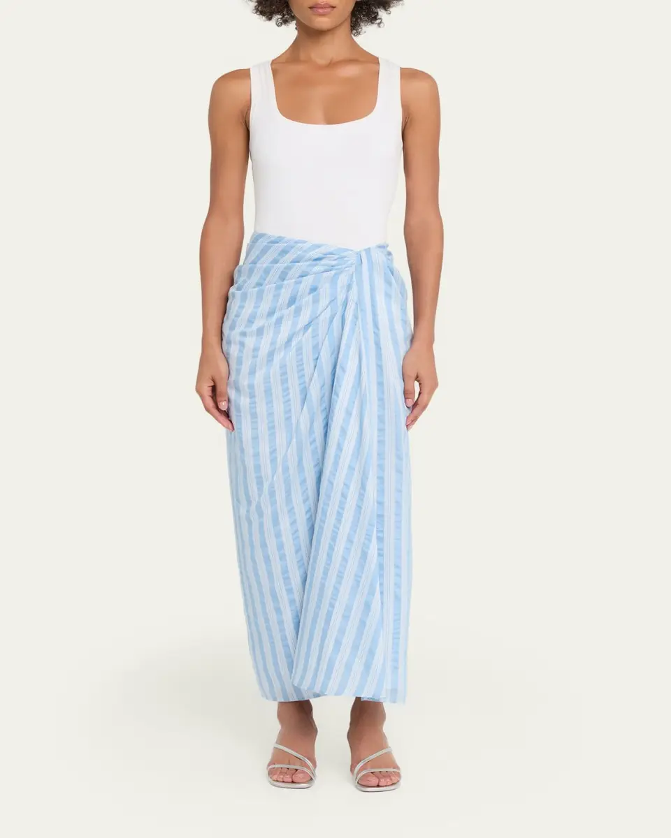 Simkhai Liorra Draped Midi Skirt | Thumbnail 2