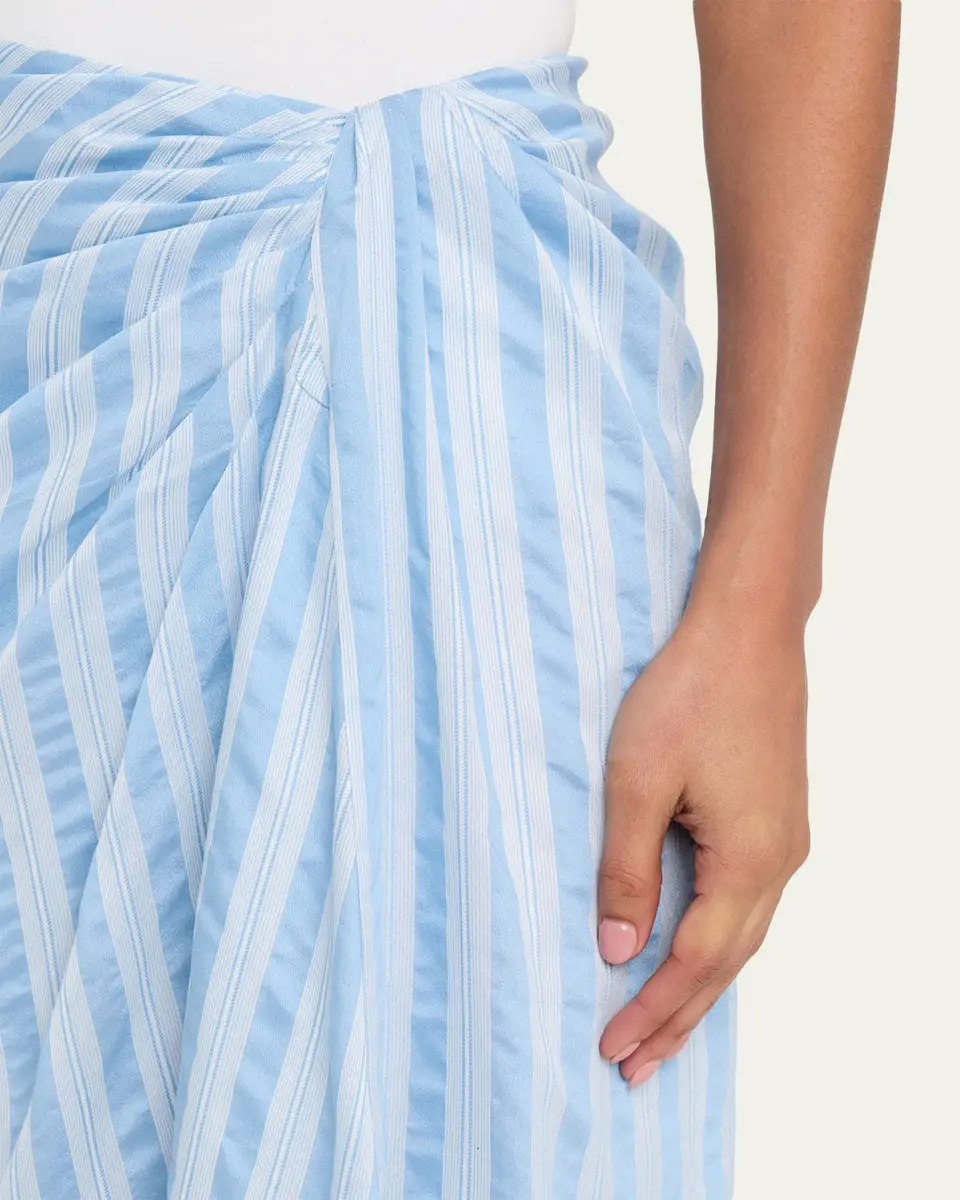 Simkhai Liorra Draped Midi Skirt | Thumbnail 5