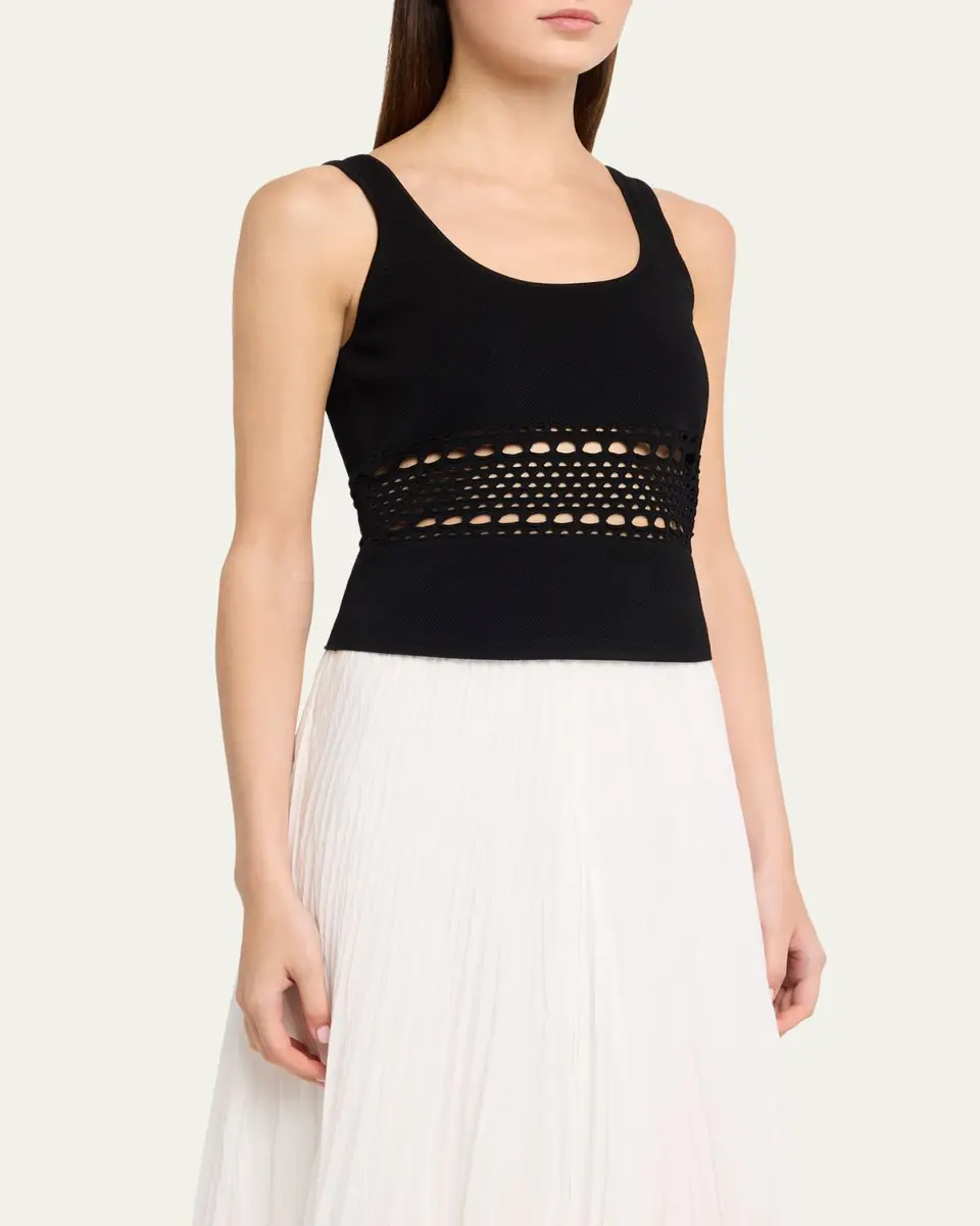 Simkhai Fitzgerald Open-Work Tank Top | Thumbnail 4
