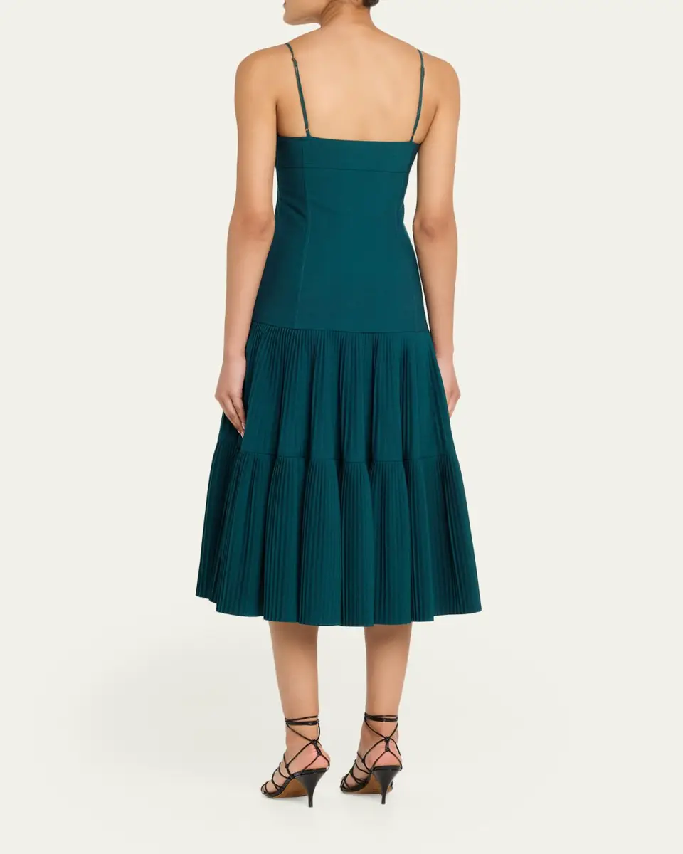Ulla Johnson Matilda Wool Drop-Waist Midi Dress | Thumbnail 3 Ulla Johnson Matilda Wool Drop-Waist Midi Dress | Thumbnail 3