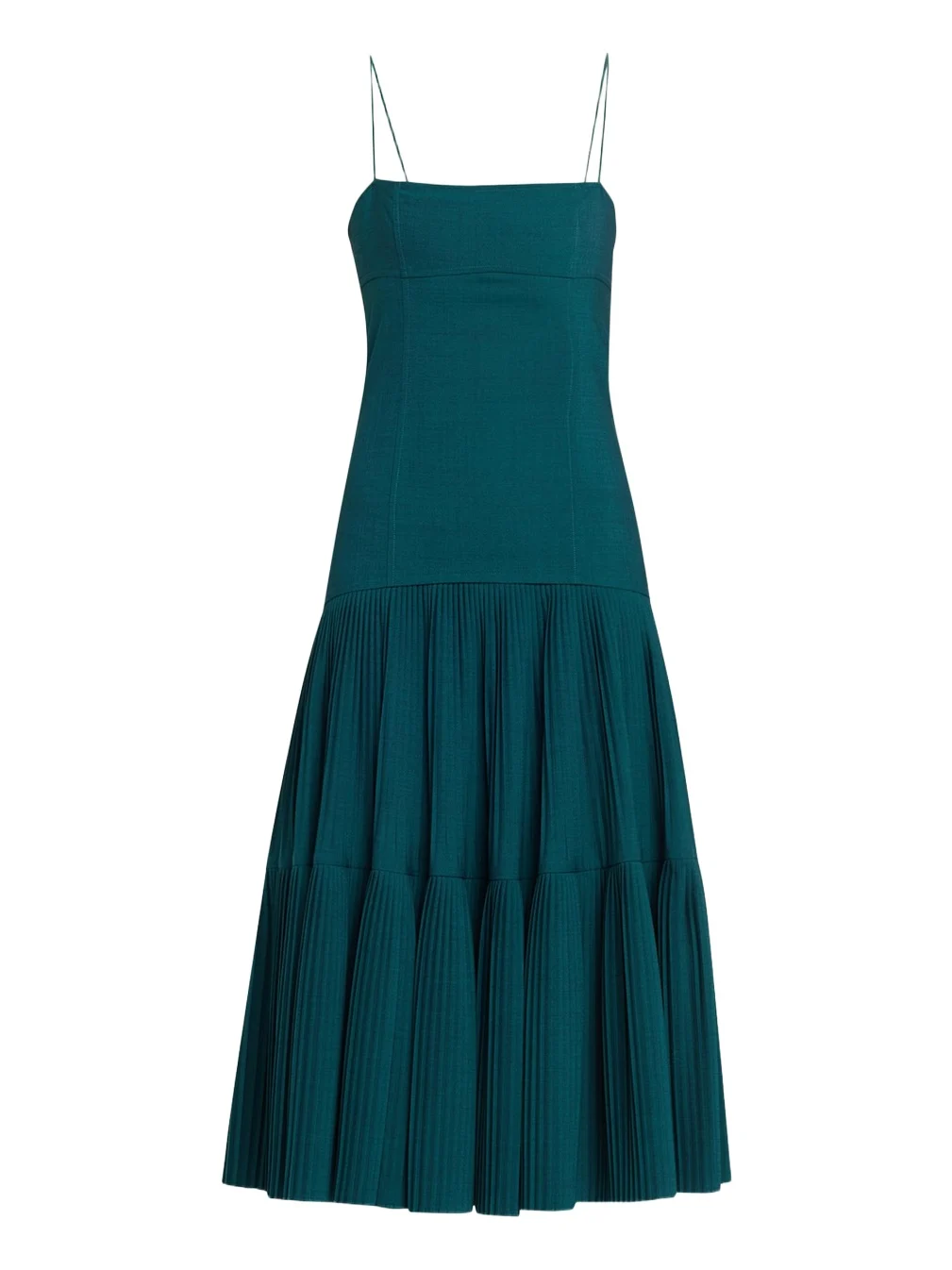 Matilda Wool Drop-Waist Midi Dress