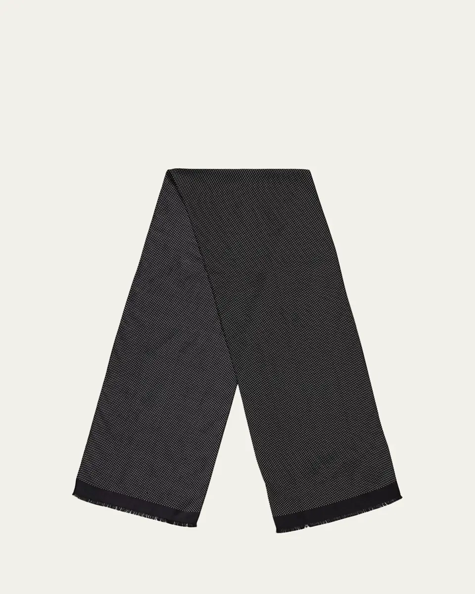 Tom Ford Micro Polka Dot Silk Scarf | Thumbnail 5 Tom Ford Micro Polka Dot Silk Scarf | Thumbnail 5