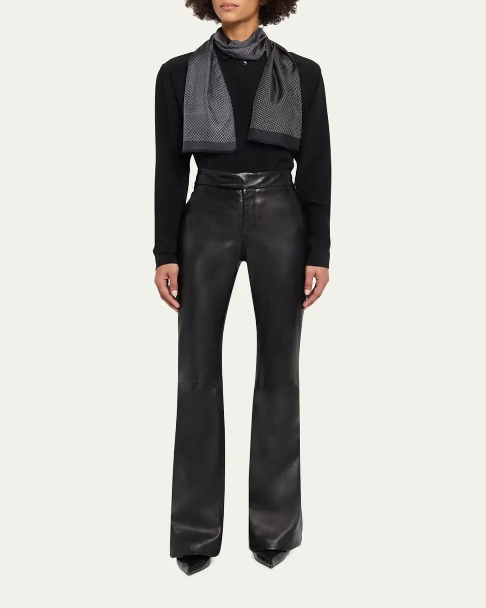 Tom Ford Micro Polka Dot Silk Scarf | Thumbnail 6 Tom Ford Micro Polka Dot Silk Scarf | Thumbnail 6