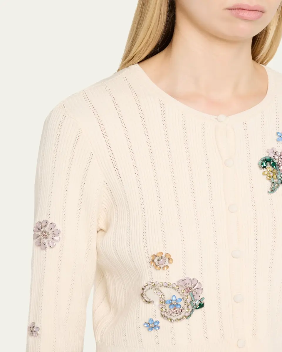 Cinq à Sept Allison Embellished Cardigan | Thumbnail 5