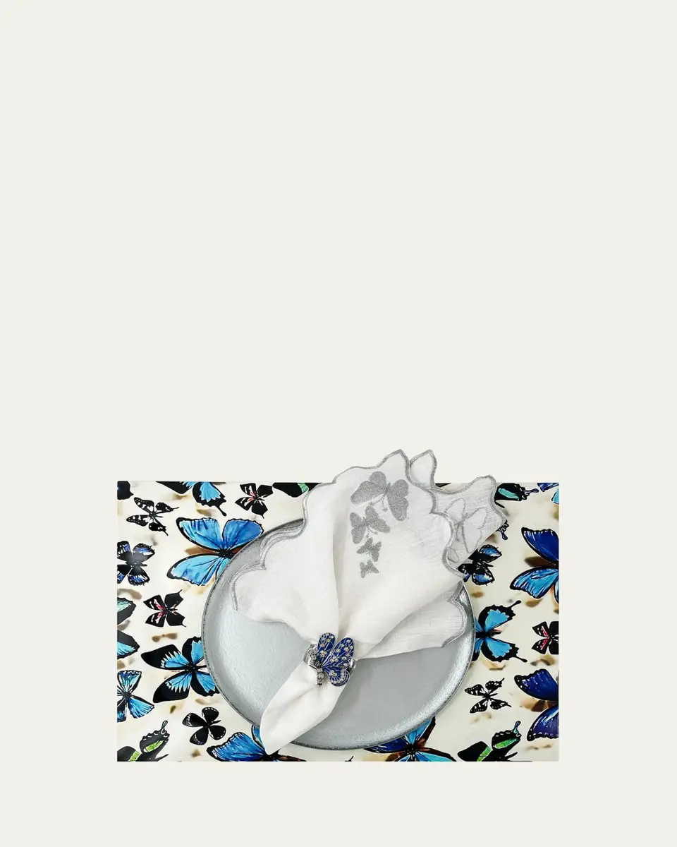 Nomi K Blue Butterfly Napkin Ring | Thumbnail 2