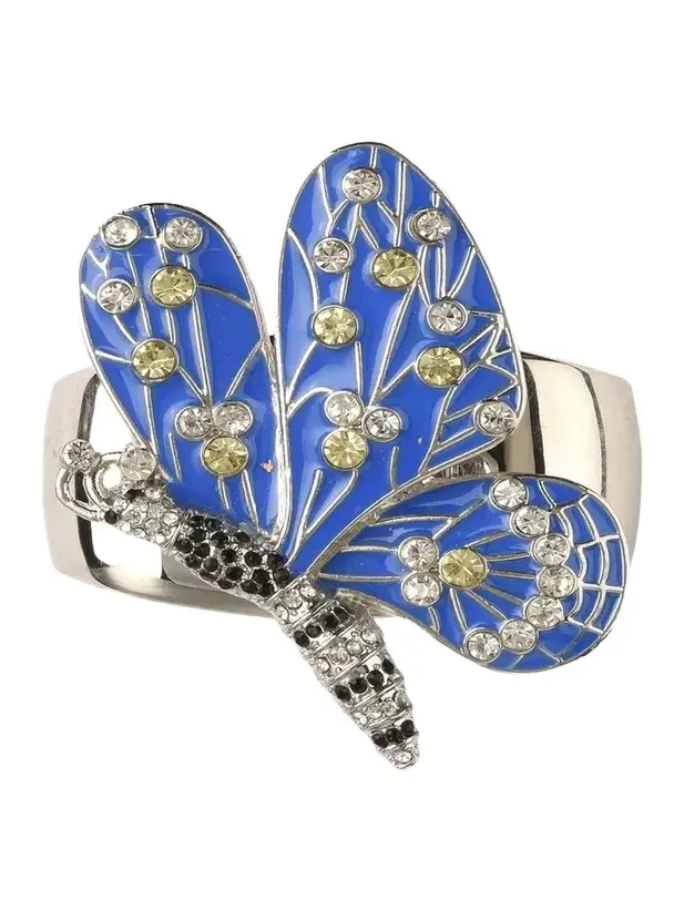 Nomi K Blue Butterfly Napkin Ring