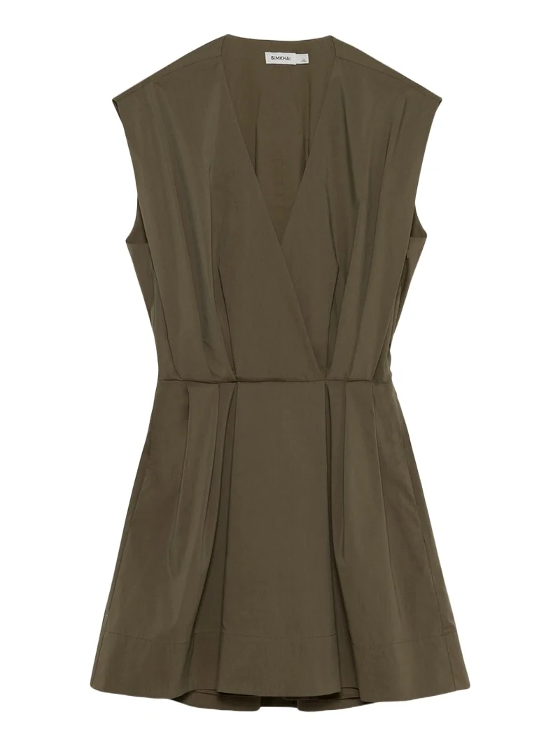 Sefi V-Neck Cotton Mini Dress Sefi V-Neck Cotton Mini Dress