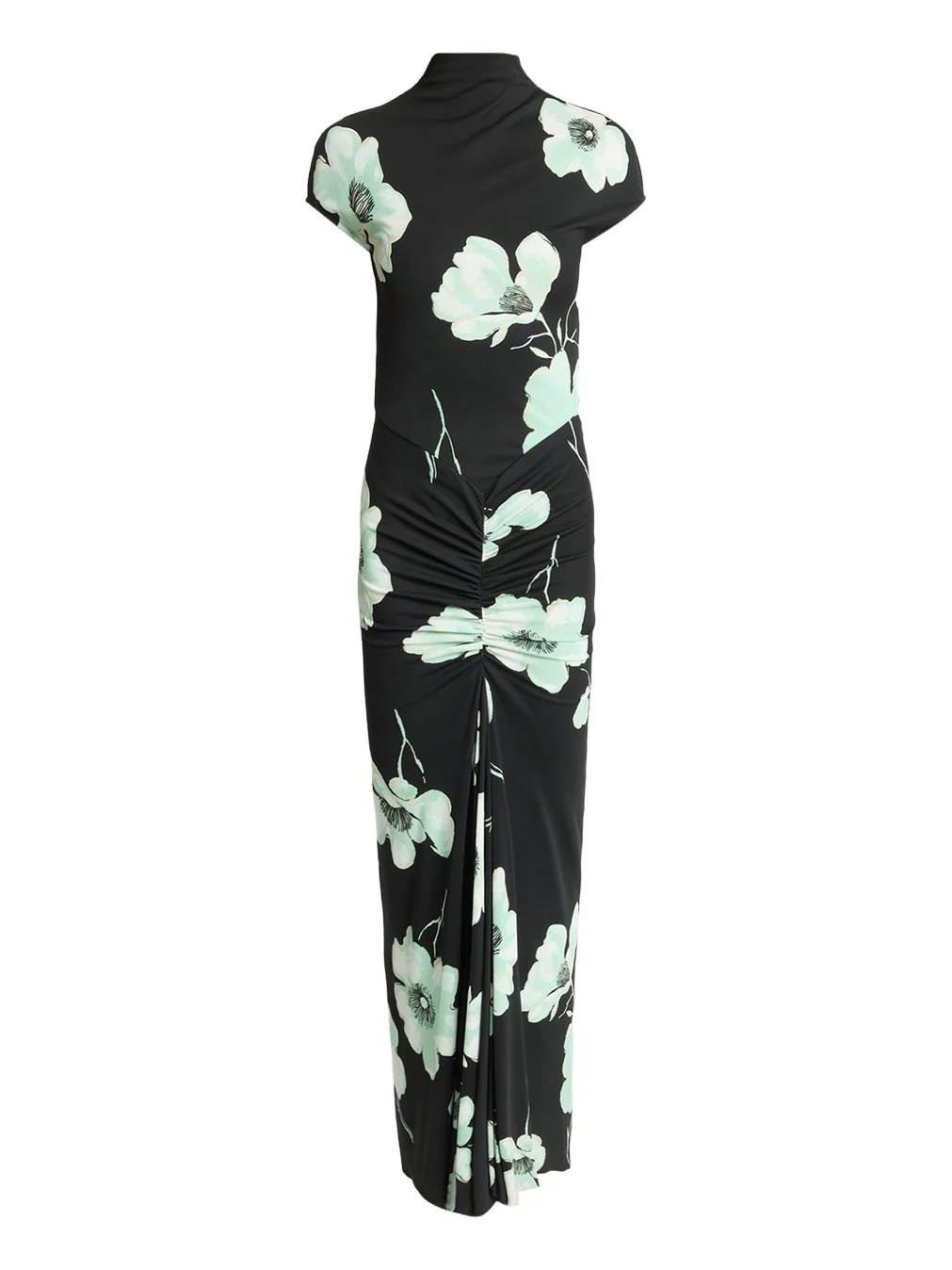 Draped Floral-Print Jersey Maxi Dress Draped Floral-Print Jersey Maxi Dress