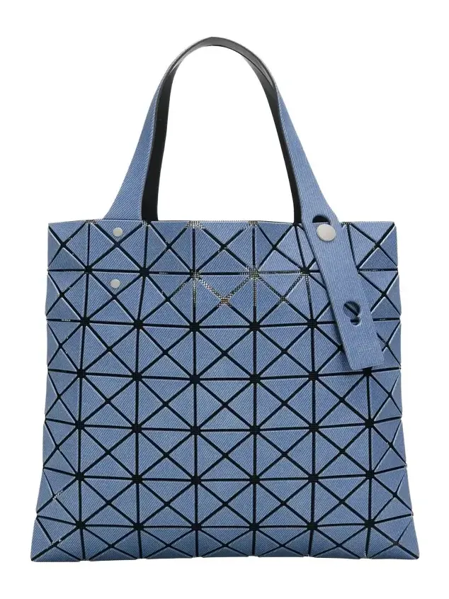 Prism Denim Geometric Tote Bag