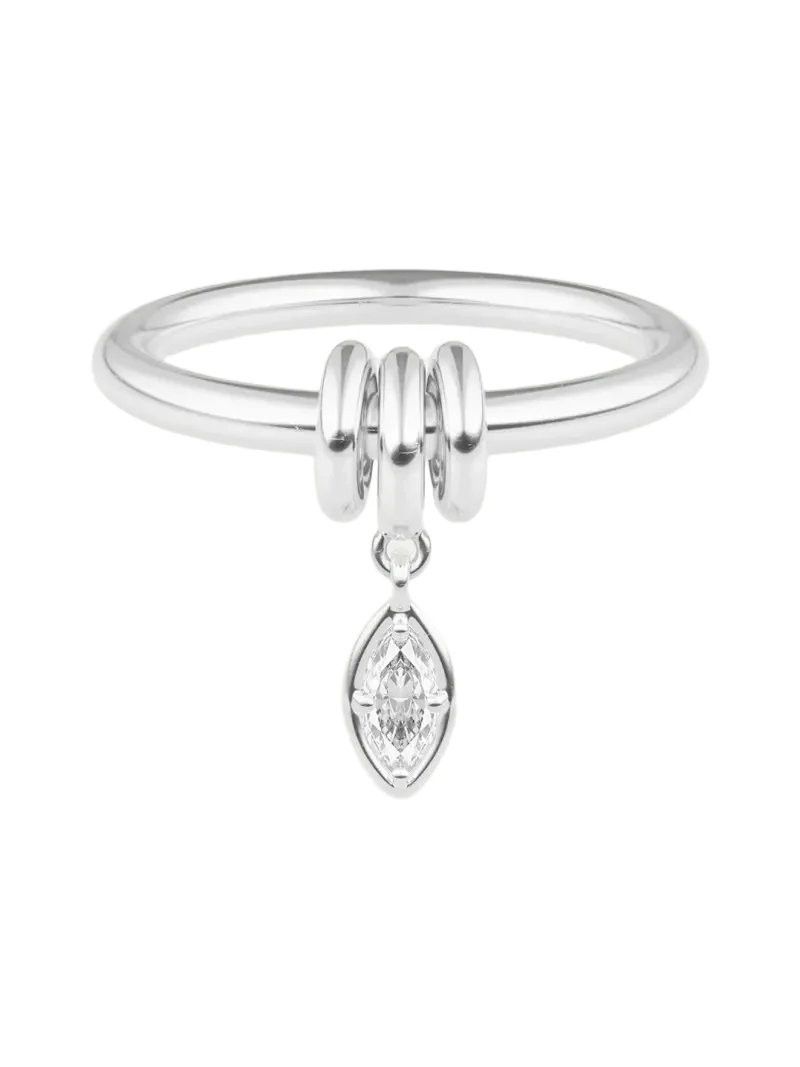 Pia Marquise Diamond Sterling Silver Ring