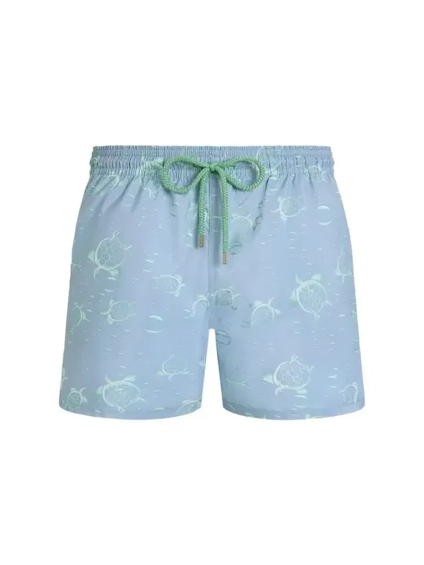 Men's Bubbles and Turtles Packable Swim Trunks Men's Bubbles and Turtles Packable Swim Trunks