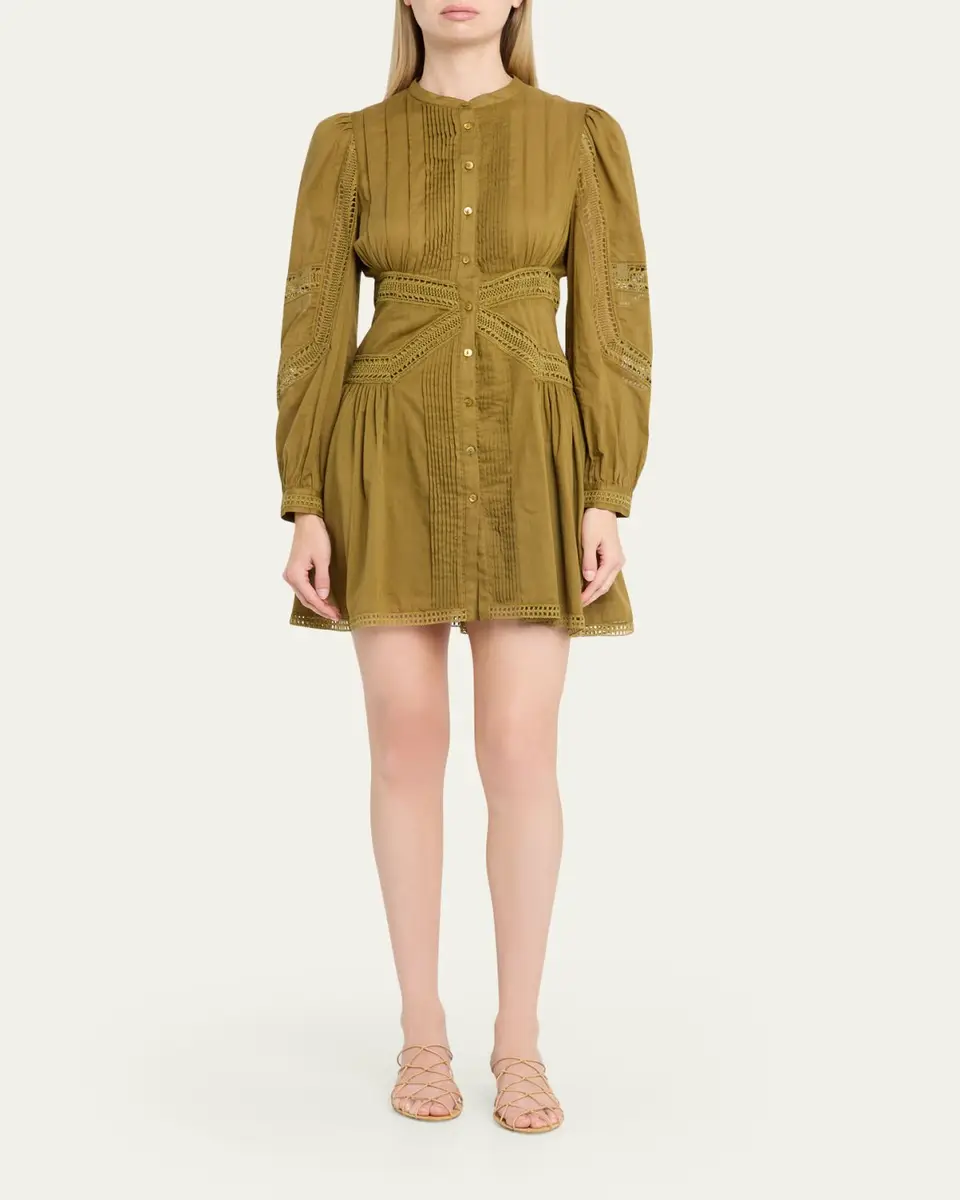 Ulla Johnson Elysia Embroidered Cotton Mini Dress | Thumbnail 2 Ulla Johnson Elysia Embroidered Cotton Mini Dress | Thumbnail 2