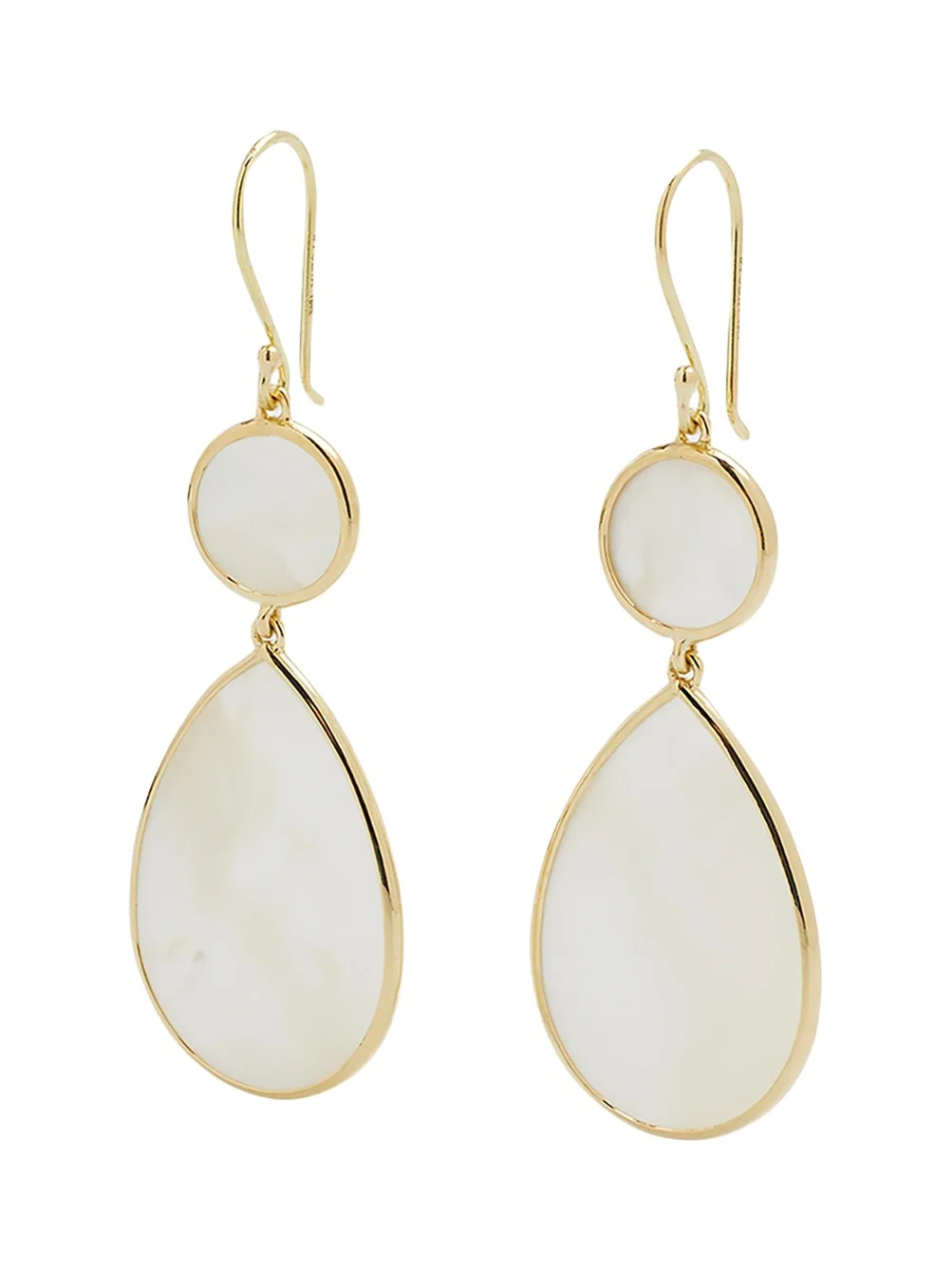 Snowman 2-Stone Drop Earrings in 18K Gold Snowman 2-Stone Drop Earrings in 18K Gold
