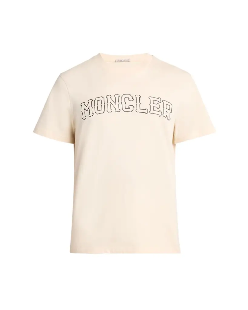 Moncler Men's Logo Cotton T-Shirt | Image 1 Moncler Men's Logo Cotton T-Shirt | Image 1