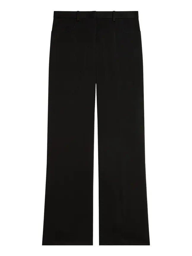 Slim-Straight Satin Pants Slim-Straight Satin Pants