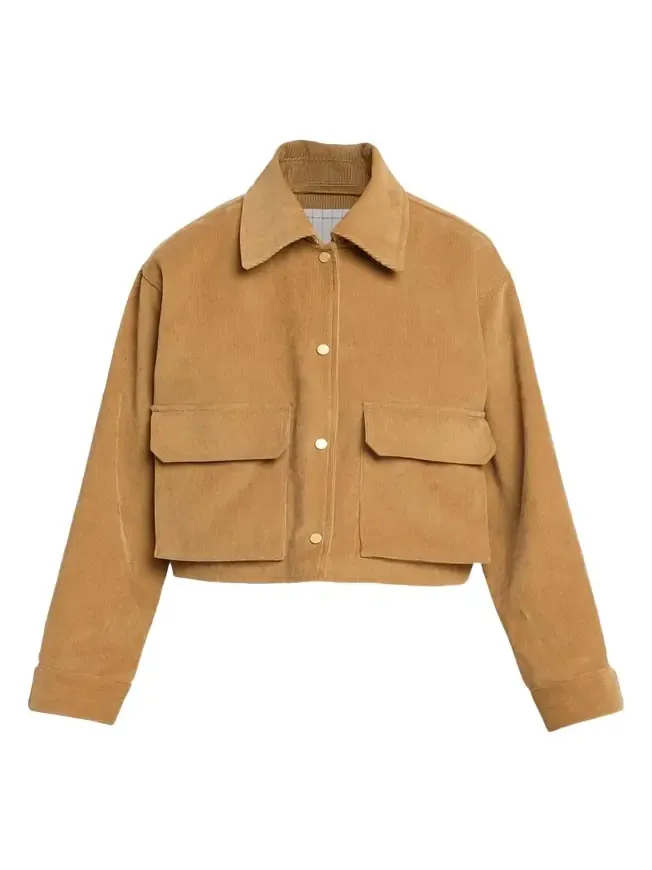 Corduroy Cropped A-Line Jacket Corduroy Cropped A-Line Jacket