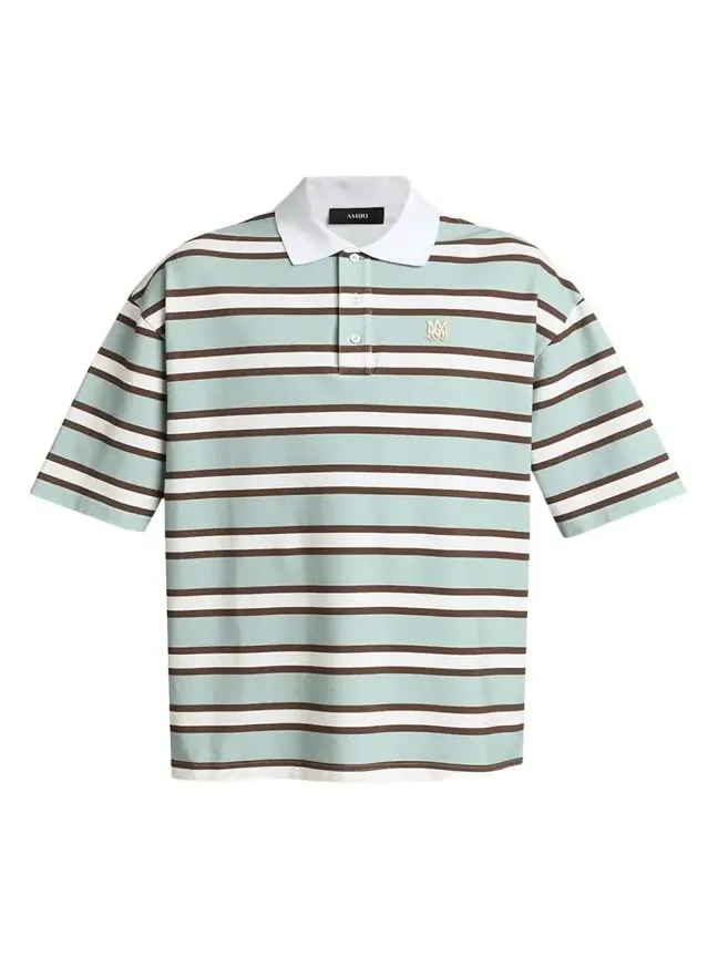 Men's Cotton Multi-Stripe MA Polo Shirt Men's Cotton Multi-Stripe MA Polo Shirt