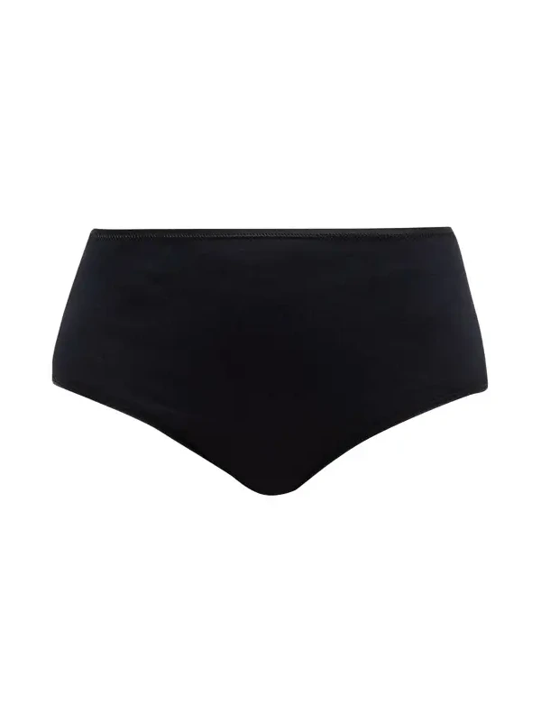 Cotton Seamless Satin-Trim Briefs