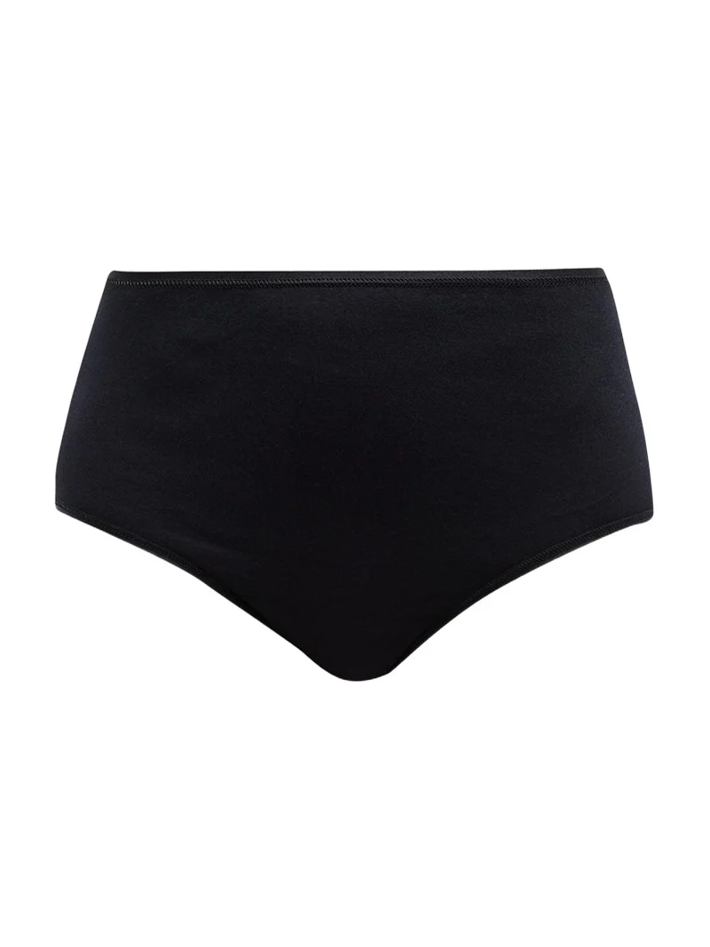 Cotton Seamless Satin-Trim Briefs Cotton Seamless Satin-Trim Briefs
