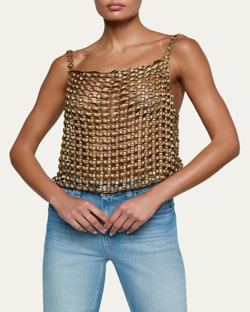 L'Agence Joanette Ribbon-Woven Tank | Thumbnail 4 L'Agence Joanette Ribbon-Woven Tank | Thumbnail 4