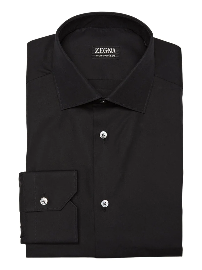Zegna Men's Trofeo Comfort Cotton Dress Shirt