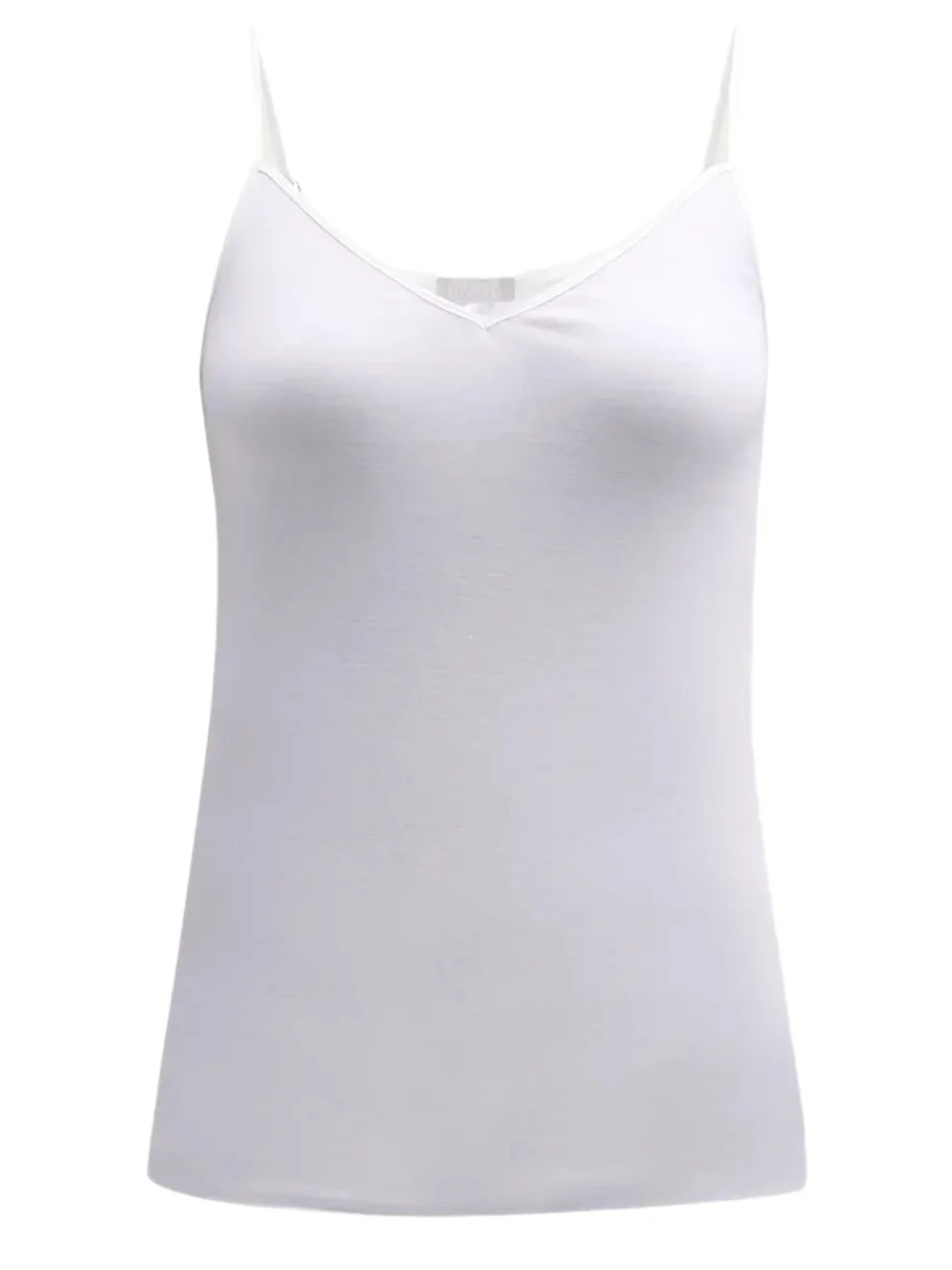 Hanro Seamless Cotton V-Neck Camisole
