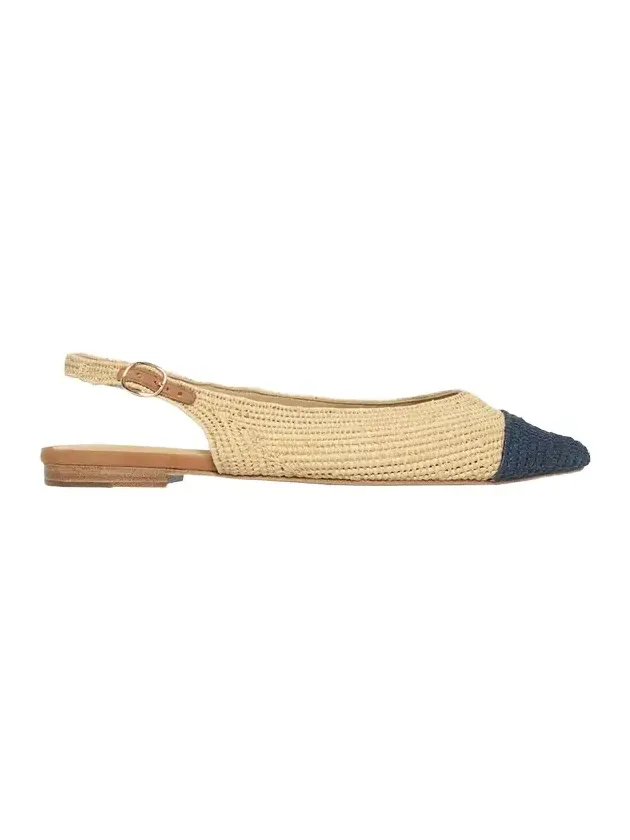 Strength Raffia Slingback Flats Strength Raffia Slingback Flats