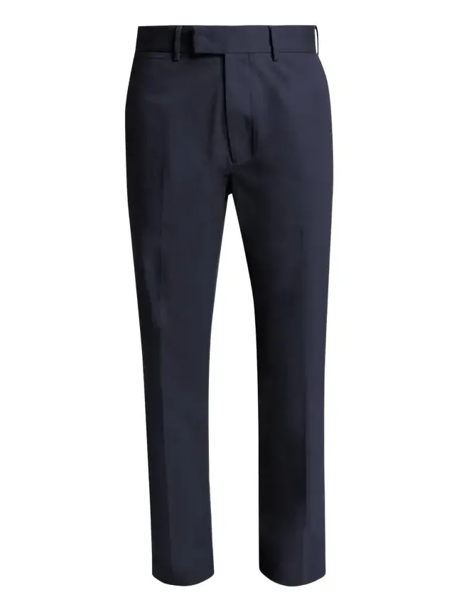 Men's Comfort Stretch Slim Flat-Front Trousers