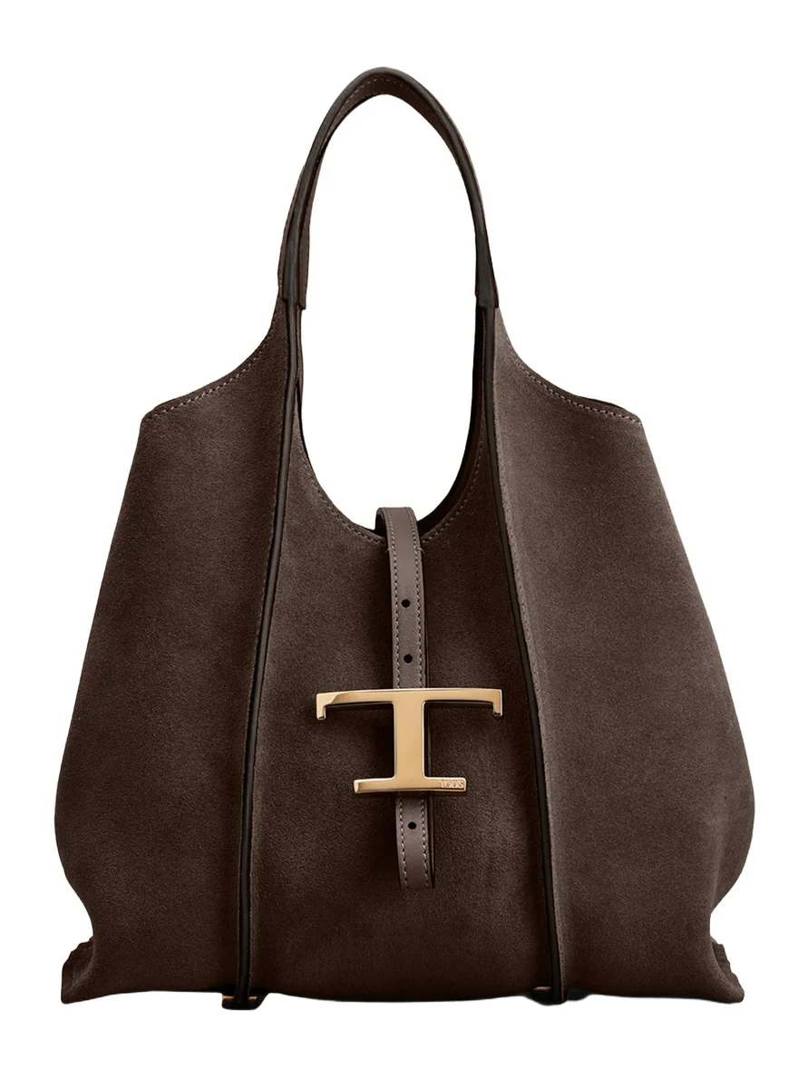 T Timeless Suede Shopping Tote Bag T Timeless Suede Shopping Tote Bag