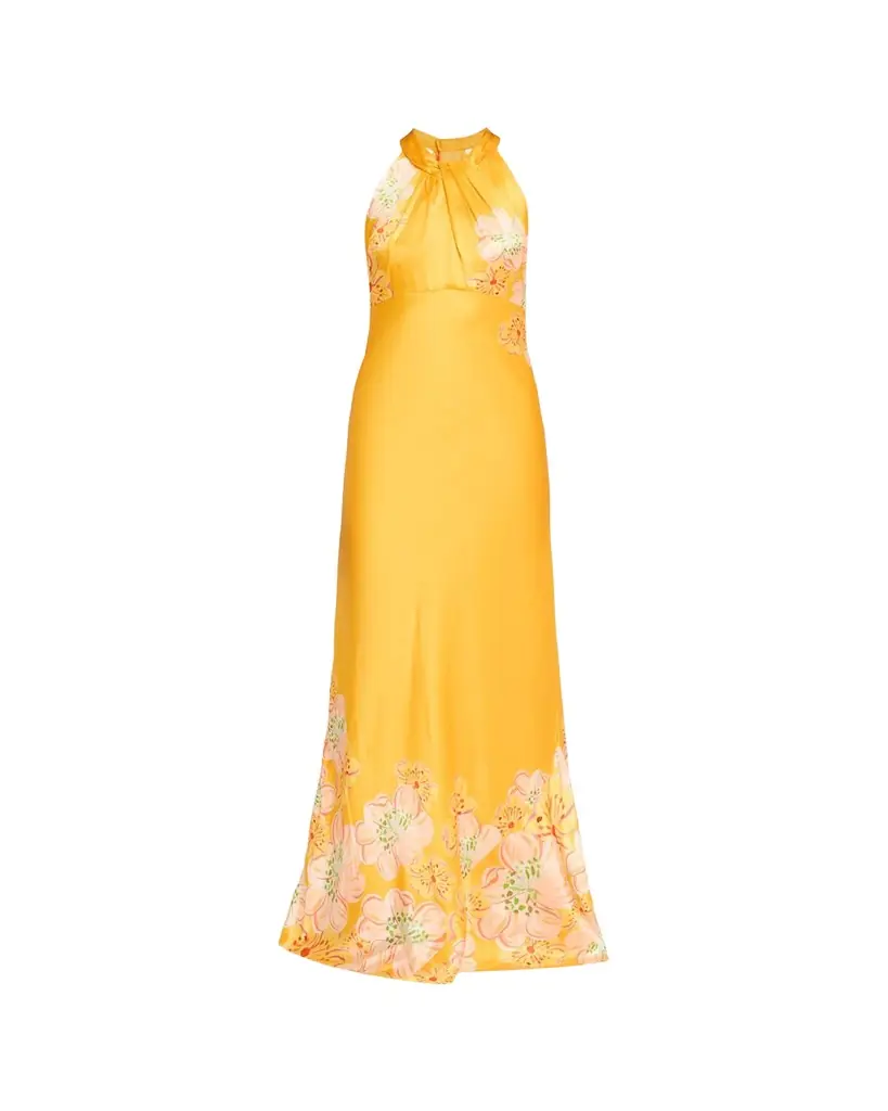 Cozette Floral Silk Dress Cozette Floral Silk Dress
