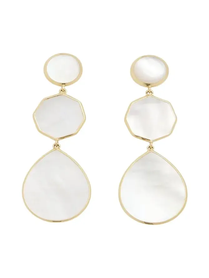Crazy 8's 3-Stone Drop Earrings in 18K Gold