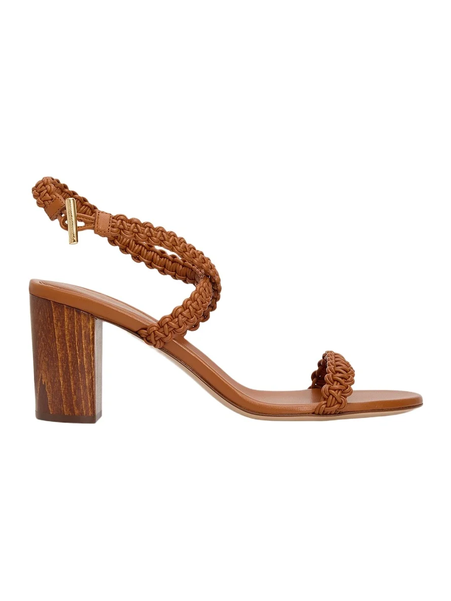 70mm Braided Leather Sandals 70mm Braided Leather Sandals