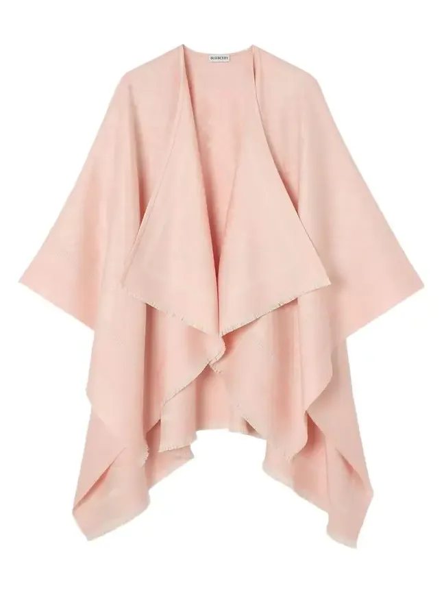 Check Wool Cashmere Cape Check Wool Cashmere Cape