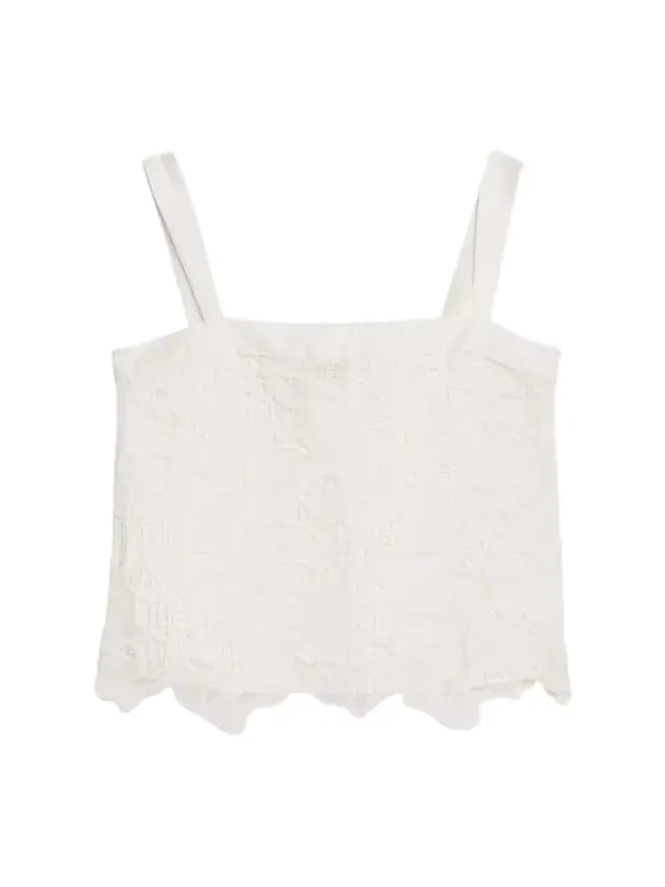 Brynn Sleeveless Embroidered Top Brynn Sleeveless Embroidered Top
