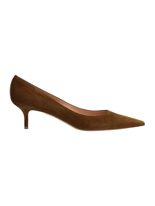 55mm Suede Pointed-Toe Pumps