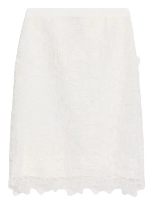 Elissa Embroidered Column Skirt Elissa Embroidered Column Skirt