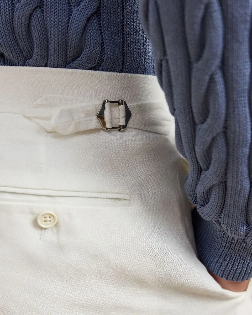 Ralph Lauren Purple Label Gregory Hand-Tailored Linen Trouser | Thumbnail 5 Ralph Lauren Purple Label Gregory Hand-Tailored Linen Trouser | Thumbnail 5