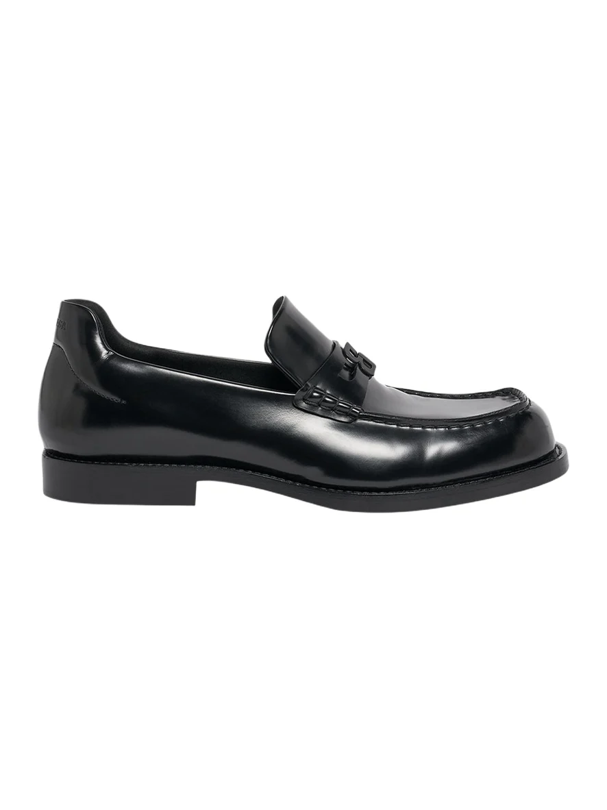 Men's Comfy B-Logo Calfskin Penny Loafers