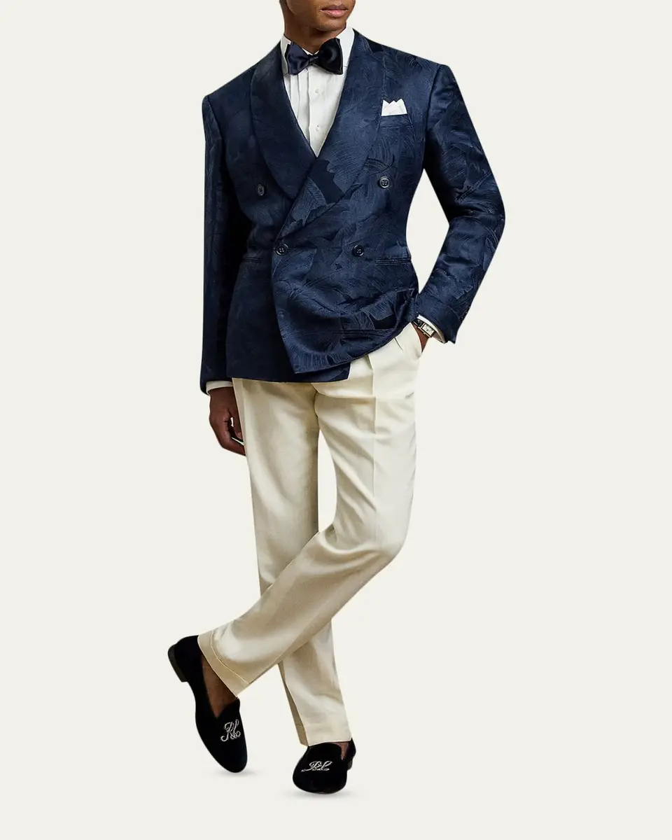Ralph Lauren Purple Label Men's NM x RL French Cuff Linen Tuxedo Shirt | Thumbnail 2