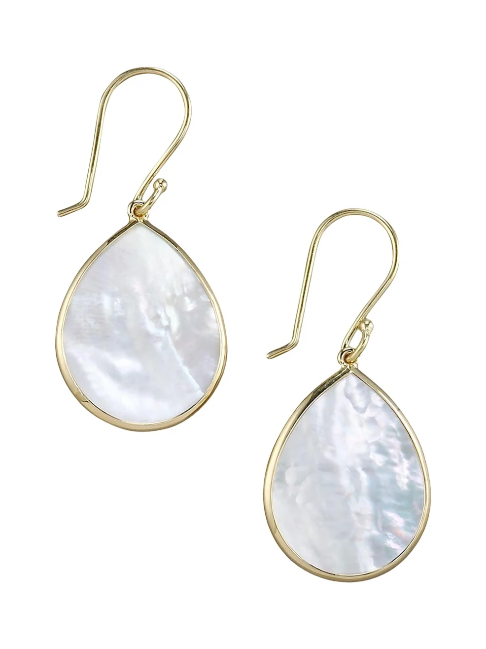 Small Stone Teardrop Earrings in 18K Gold Small Stone Teardrop Earrings in 18K Gold