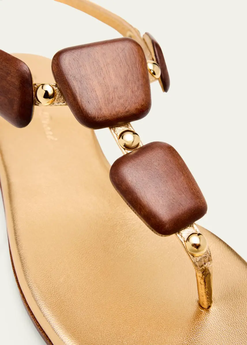 Gianvito Rossi Beaded Nappa Metallic Leather Thong Sandals | Thumbnail 8 Gianvito Rossi Beaded Nappa Metallic Leather Thong Sandals | Thumbnail 8