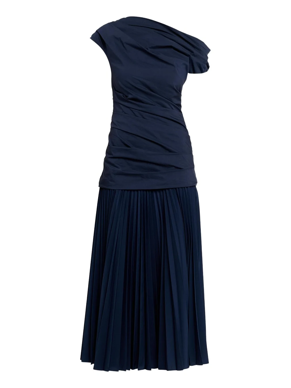 Simkhai Ammalie Mixed-Media Midi Dress