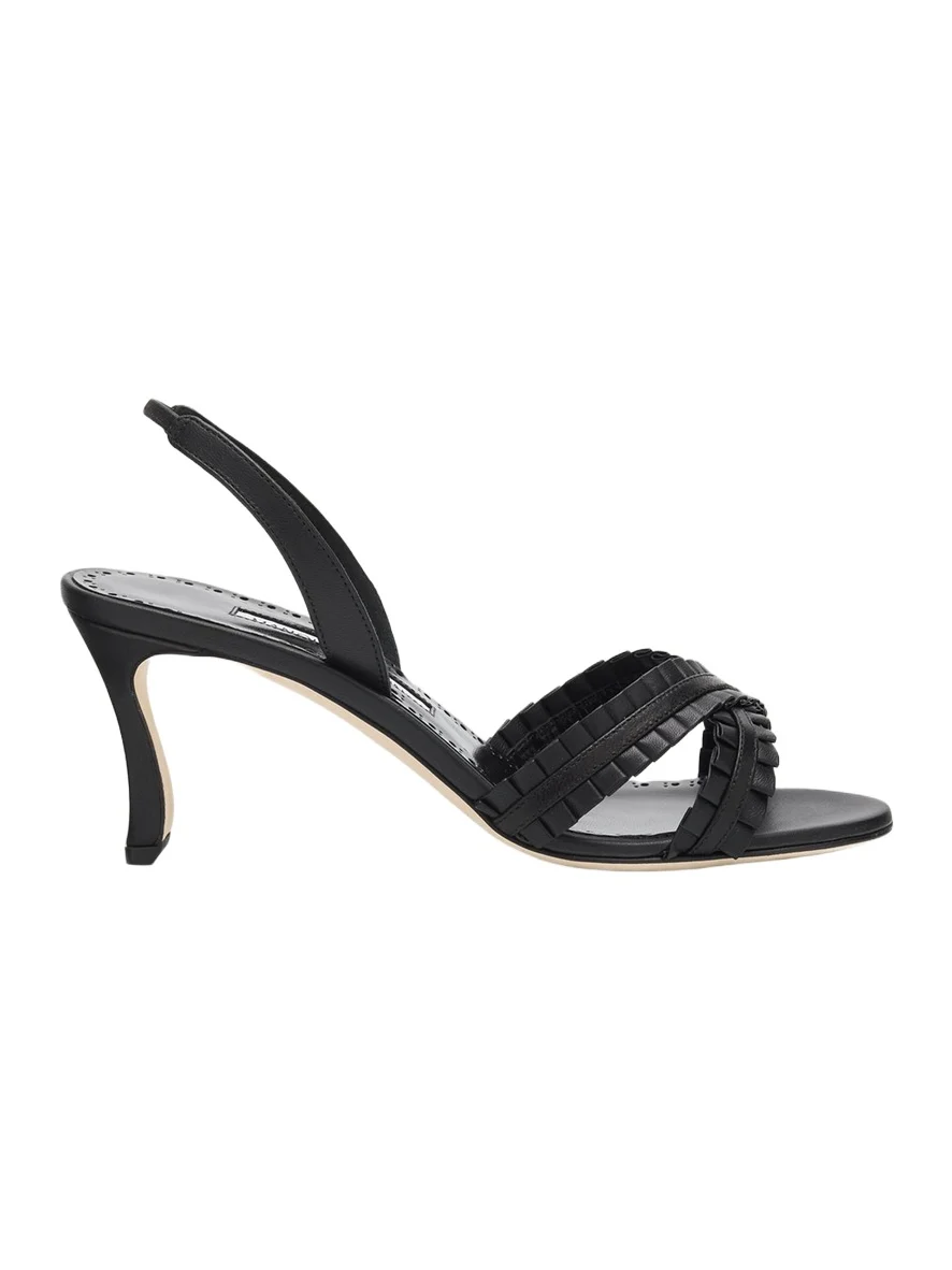 70mm Volusan Leather Slingback Pumps 70mm Volusan Leather Slingback Pumps
