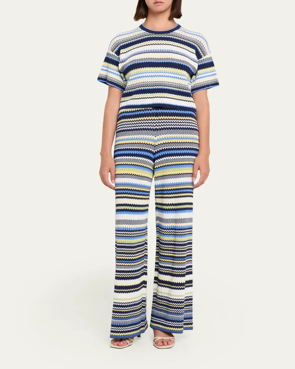 Simkhai Farrah Striped Knit Pants | Thumbnail 2 Simkhai Farrah Striped Knit Pants | Thumbnail 2