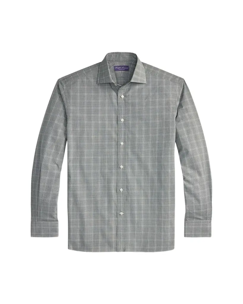 Ralph Lauren Purple Label Men's Glen Plaid Twill Classic-Fit Shirt | Image 1 Ralph Lauren Purple Label Men's Glen Plaid Twill Classic-Fit Shirt | Image 1