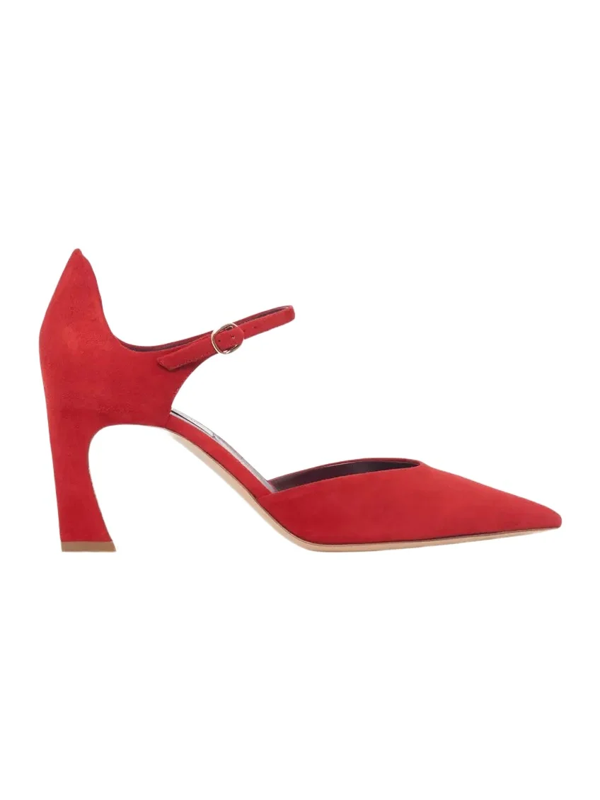 75mm Devil Suede Ankle-Strap Pumps 75mm Devil Suede Ankle-Strap Pumps