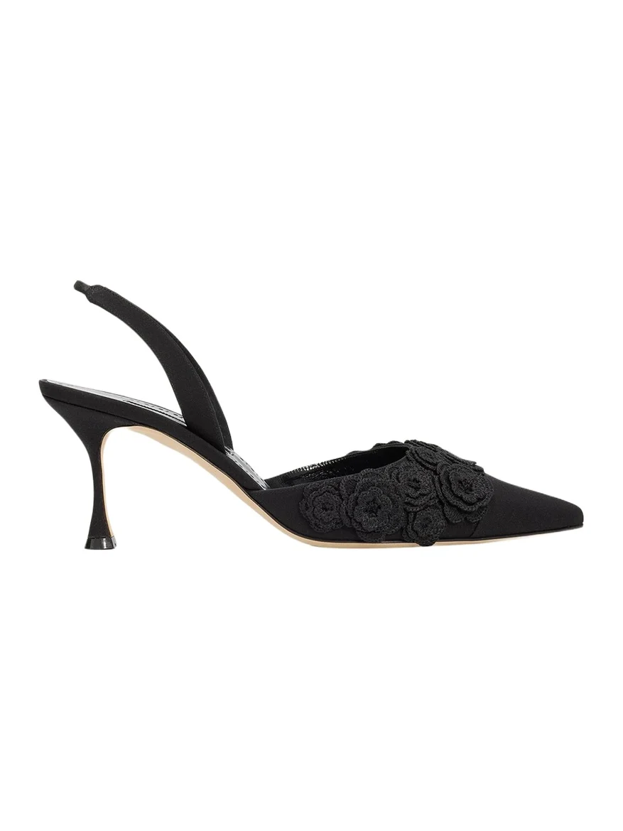 70mm Svemutasli Gala Floral Slingback Pumps 70mm Svemutasli Gala Floral Slingback Pumps