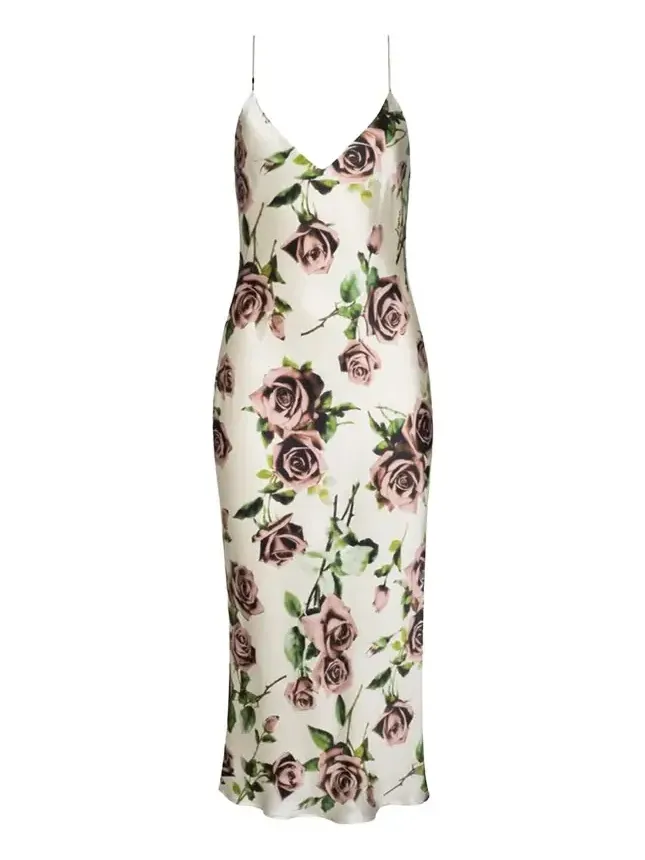 Seridie Silk Floral Slip Dress Seridie Silk Floral Slip Dress