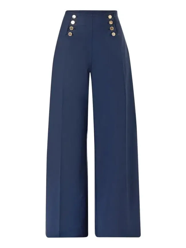 Alba Button-Front Wide-Leg Sailor Pants Alba Button-Front Wide-Leg Sailor Pants